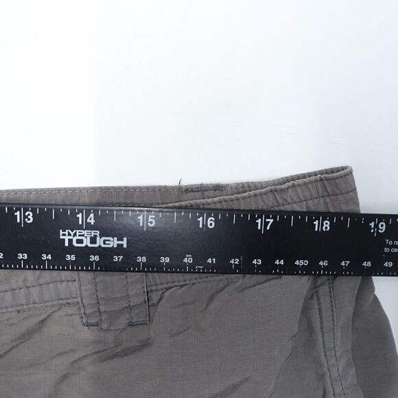 Columbia Cargo Shorts Men's 32 Gray Cotton Omni-Wick Mesh Lined Pockets Outdoor - Picture 6 of 8